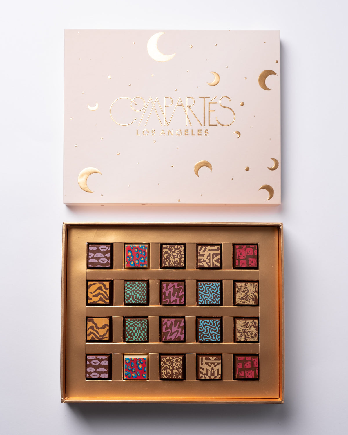 20 Pieces Assorted Chocolate Truffles- Ramadan Collection - Cream & Gold