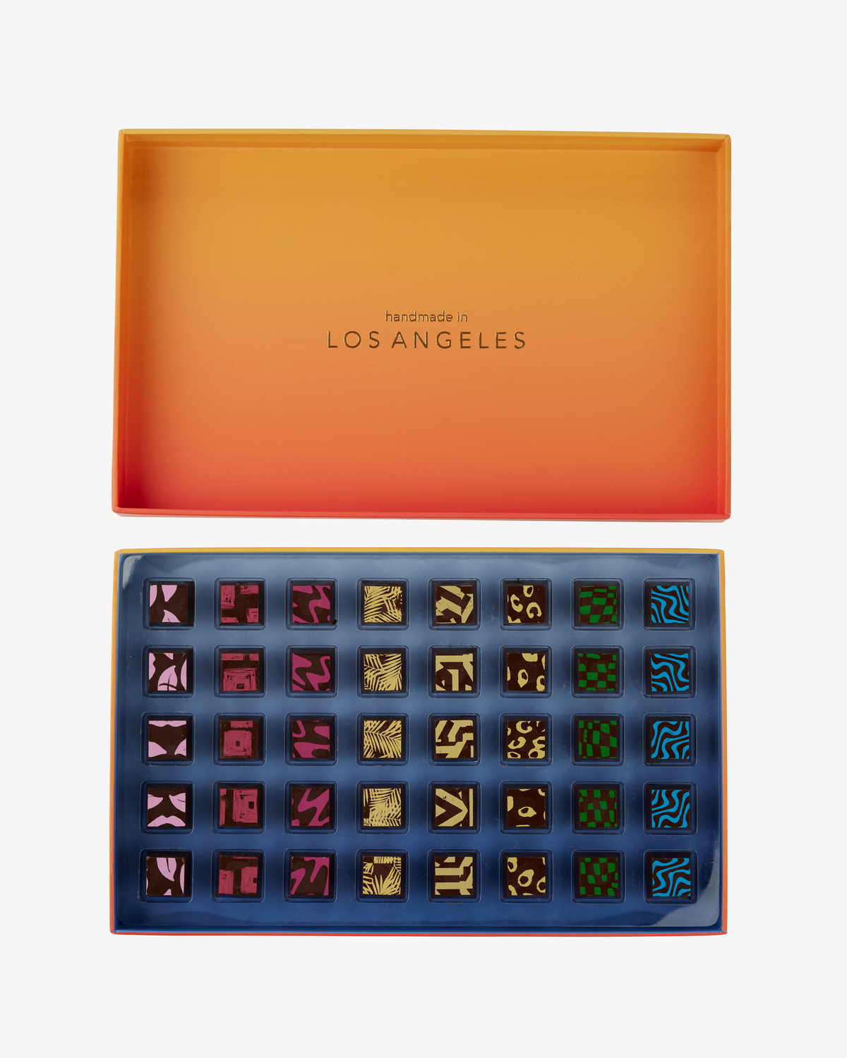 40 pieces L.A Sunset Truffle Gift Box Dark (Orange Gradient)