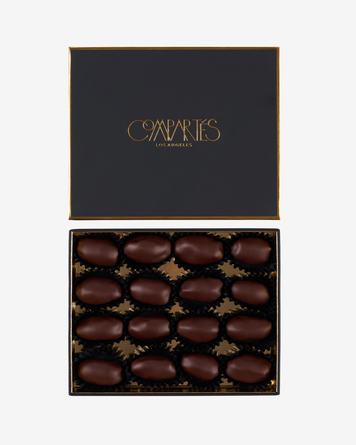 Dark chocolate dipped Dates Classic Box (Black & Gold)