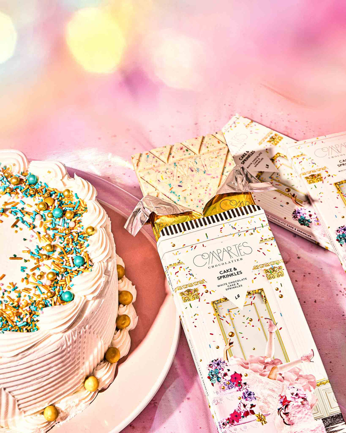 Birthday Cake & Sprinkles Chocolate Bar