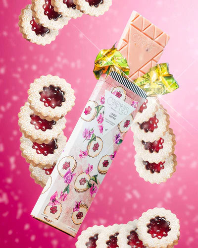 Linzer Cookie Gourmet Chocolate Bar - Holiday Gift