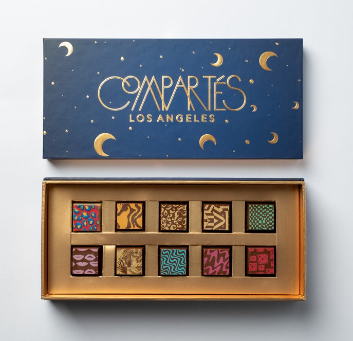 10 Pieces Assorted Chocolate Truffles Gift Box - Ramadan Collection - Midnight Blue